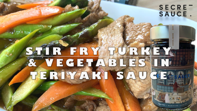 Instructional Cooking Video: Stir Fry Turkey and Mixed Vegetables in Teriyaki Sauce